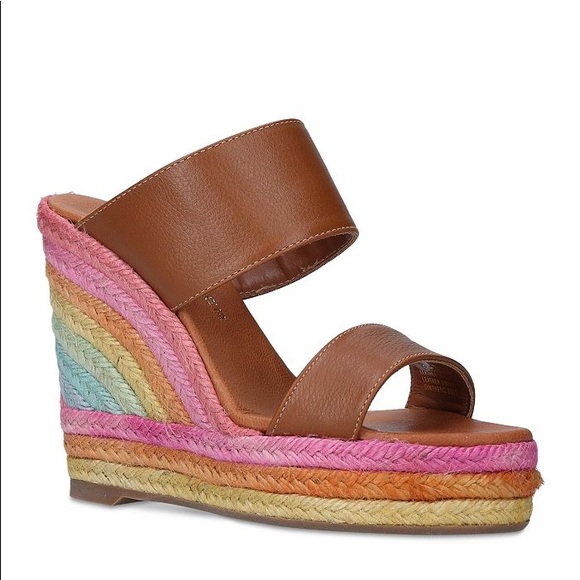 Kurt Geiger Shoes - Kurt Geiger London Ariana Pride Rainbow Espadrille Wedge Sandals